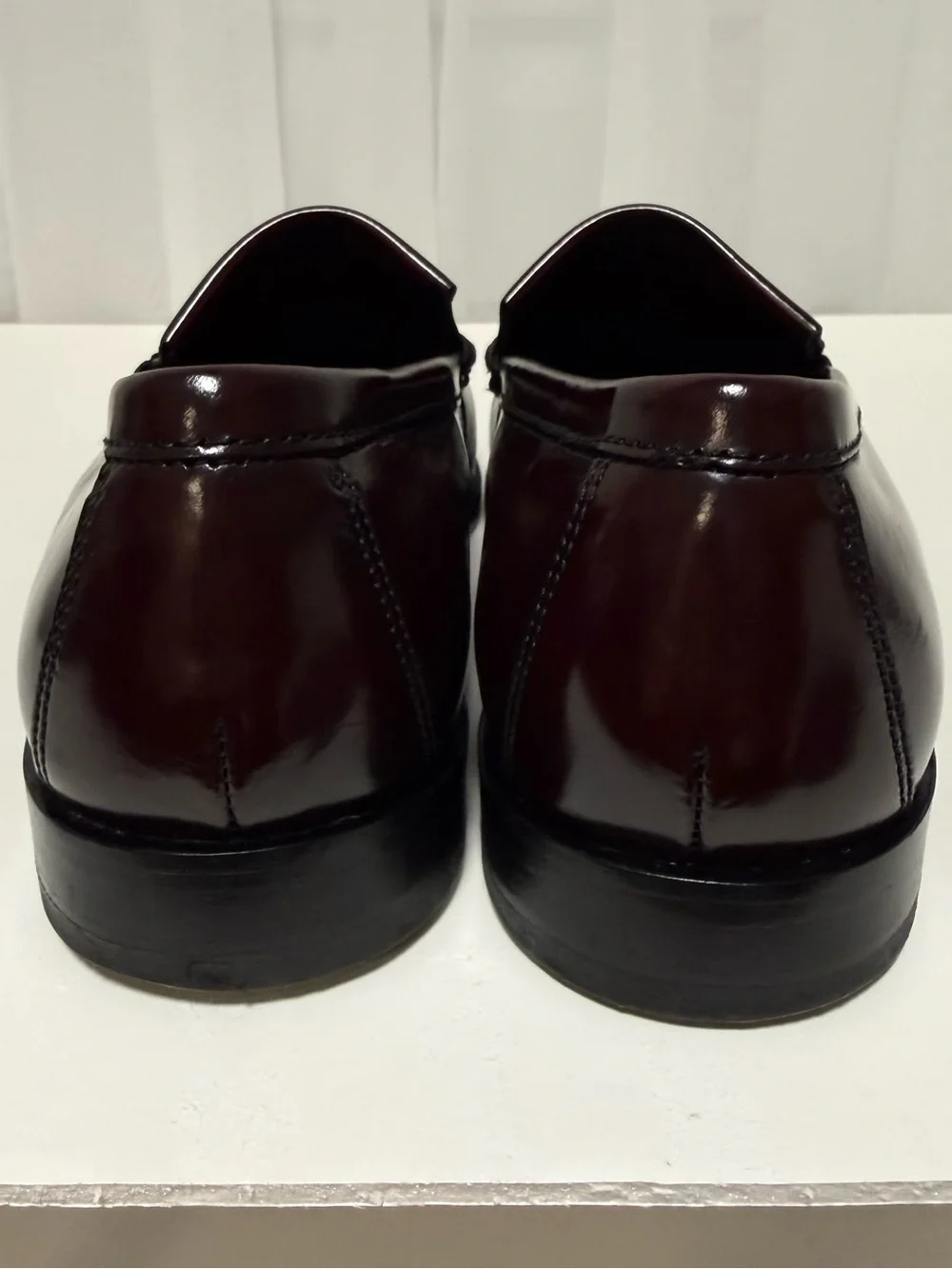 Men’s 9.5 Cole Haan Men's Dark Burgundy Tassel Leather Loafers